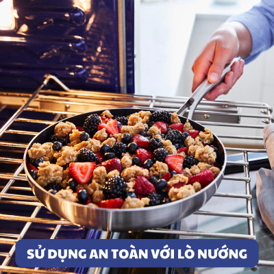 Quánh Blue Diamond chống dính thép không gỉ phủ tinh thể kim cương cao cấp