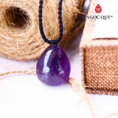 Mặt dây chuyền thạch anh tím hình giọt nước - Ngọc Quý Gemstones