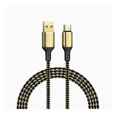 Cáp Wiwu Gold 18K USB To Type-C Cho iPad, Các Dòng Điện Thoại Samsung, Oppo GD-101 Chất Liệu Cao Cấp Lõi Đồng Truyền Tải Dữ Liệu Nhanh - Hàng Chính Hãng