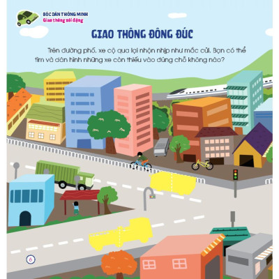 Sách - Bóc Dán Thông Minh - Giao Thông Sôi Động - Cho Bé 3 - 7 Tuổi - Minh Thắng