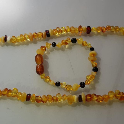 Bộ Vòng Nữ Đeo Tay và vòng đeo Cổ dành cho tất cả Em bé gái đá hổ phách vàng anh tự nhiên kiểu mới rất đẹp các bé gái từ 1 tuổi đến 10 tuổi nhe Các Mom các Mẹ ơi hãy tặng cho các con cháu mình đeo với tông màu vàng anh sang trọng tươi trẻ sang trọng ạ