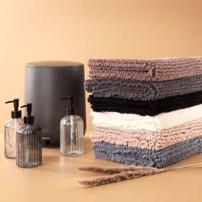 Thảm phòng tắm | JYSK Fagersta | Polyester microfiber | xám |  DK60cm