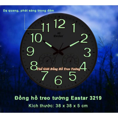 Đồng Hồ EASTAR KIM TRÔI Viền Mỏng Số nổi 3D có DẠ QUANG và NHIỆT ẨM KẾ Tự Động – Tặng Pin Maxell - Bảo Hành 1 Năm