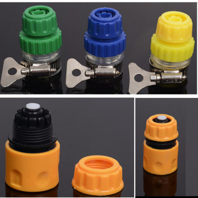 Bộ dây và vòi xịt rửa xe tưới cây tăng áp thông minh 810-2498 (dây vàng-cút nối đồng)