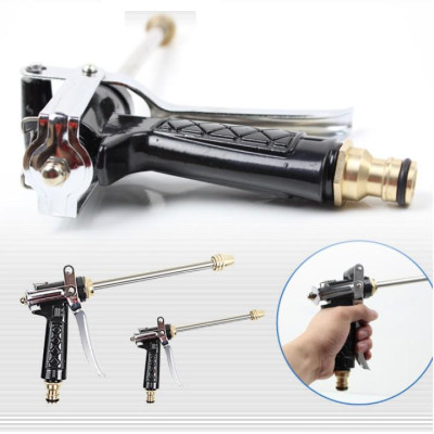 Bộ dây vòi xịt nước rửa xe, tưới cây . tăng áp 3 lần, loại 20m 206318 đầu đồng,cút,nối đen+ tặng đai