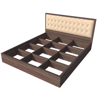 Giường ngủ cao cấp Tundo màu nâu 140cm x 200cm