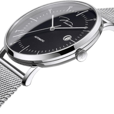 Đồng hồ đeo tay Nam hiệu JONAS & VERUS Y01563-A0.WWBBW, Máy Cơ (Automatic), Kính mo tráng sapphire, Dây Lưới thép không gỉ 316L