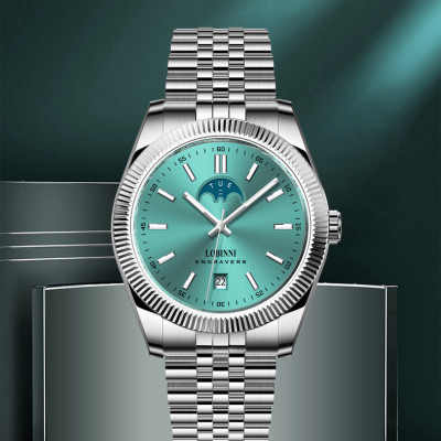 Đồng hồ nam chính hãng LOBINNI L19018-1,Kính Sapphire,chống xước,chống nước 50M,BH 24 tháng,máy cơ(Automatic)