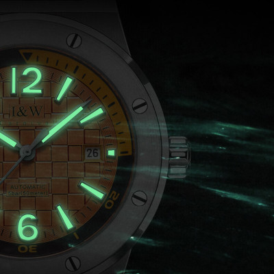 Đồng hồ nam chính hãng IW CARNIVAL IW618G-4 Kính sapphire ,chống xước ,Chống nước 50m ,Bảo hành 24 tháng,Máy cơ (Automatic),dây cao su cao cấp, thiết kế đơn giản dễ đeo 