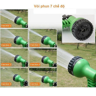 Đầu Vòi Tăng Áp Lực Nước 7 Chế Độ Rửa Xe , Tưới Cây Sân Vườn .. 
