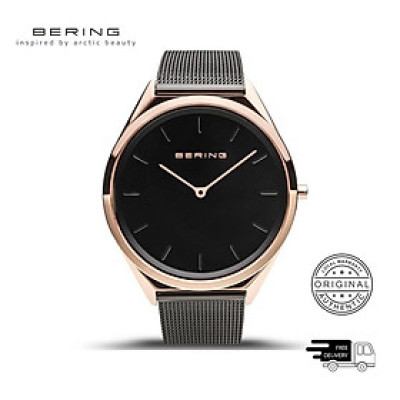Đồng Hồ Unisex Bering Ultra Slim Polaris Màu Đen 17039-166