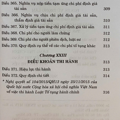 Luật Tố Tụng Hành Chính Năm 2015 ( Sửa Đổi, Bổ Sung Năm 2019, 2024, 2025)