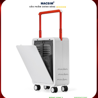 Vali cao cấp Macsim SMLV2306 cỡ 20 inch màu trắng - Hàng loại 1