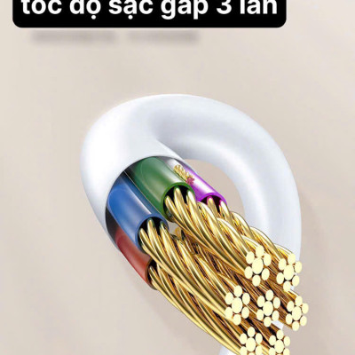 Dây sạc 3A LI-TOP LX33 chân L (Túi), dòng điện 5V- 3A, Kim Ánh cho dùng thử 30 ngày,  hàng chính hãng