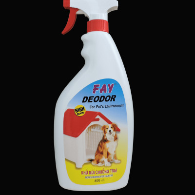 XỊT KHỬ MÙI CHUỒNG TRẠI THÚ CƯNG FAY DEODOR 600ML