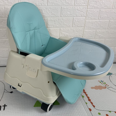 Ghế ăn dặm đa năng có đệm lưng, bánh xe full phụ kiện