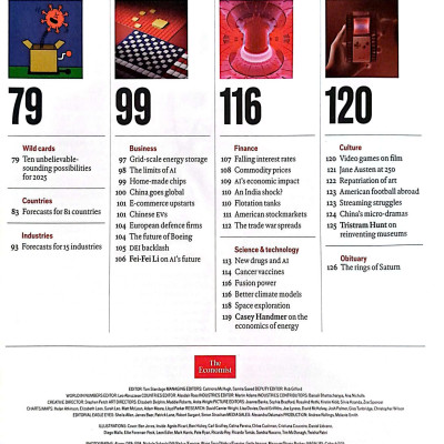 Tạp chí tiếng Anh - The World Ahead 2025 mới nhất - The Economist