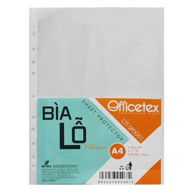Bìa Lỗ A4 OT-SP0001 (100 Cái/Túi)