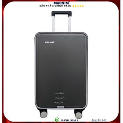Vali hợp kim nhôm cao cấp Macsim MSLV1701 cỡ 20 inches màu ghi hàng loại 1