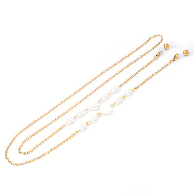 Dây đeo kính ngọc trai phong cách retro Lolita chuỗi phụ kiện đeo gọng kính đeo cổ Âu Mỹ nam nữ sang chảnh cá tính