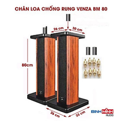 Chân loa chống rung Venza Bm 80 - Hàng chính hãng (1 đôi)