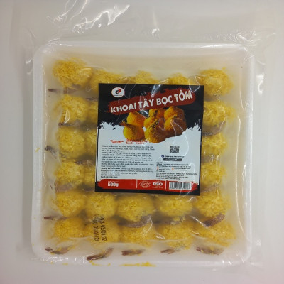 Khoai Tây Bộc Tôm Gói 500gr 30C - Thương hiệu Đen Đỏ