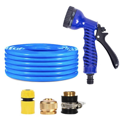 Bộ dây và vòi xịt tăng áp lực nước,rửa xe, tưới cây 7-10m (cút nhựa nối đồng nhựa) 206843