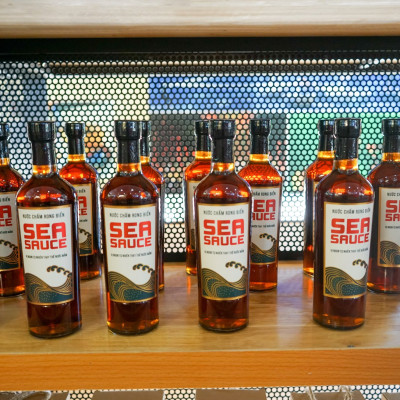 Nước chấm Rong Biển Làng Chài Xưa Sea Sauce chai thủy tinh 500ml/chai Làng Chài Xưa - Chay mặn đều dùng được