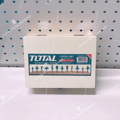 BỘ 12 MŨI PHAY GỖ (12MM) TOTAL TACSR2121
