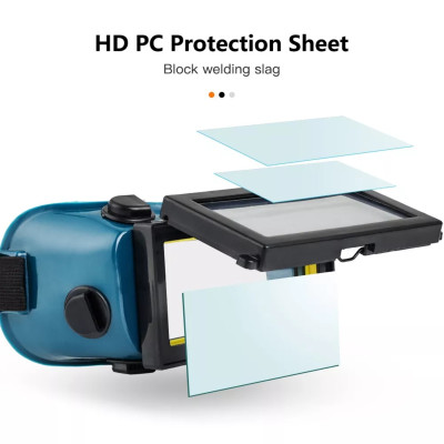 Kính cắt sắt, Kính hàn điện tử 2 lớp tự động sáng tối bảo vệ mắt