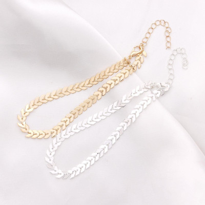 Lắc tay kiêm lắc chân nữ hoạ tiết xương cá độc đáo