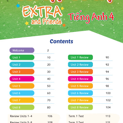 Bài tập Bổ trợ Tiếng Anh 4 Extra and Friends