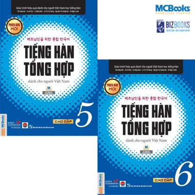 Sách - Tiếng Hàn Tổng Hợp Dành Cho Người Việt Nam - Cao Cấp 5 Và 6 - Bản Đen Trắng - MCBooks