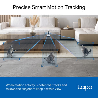 Camera wifi trong nhà TP-Link Tapo C220 - Độ phân giải 4K 2MP, Đàm thoại 2 chiều, Quay quét 360 độ - HÀNG CHÍNH HÃNG