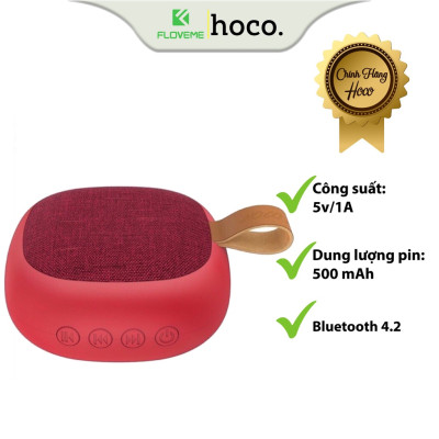 Loa Bluetooth Dành Cho Hoco BS31, Loa Mini Cực Chất, Thời Trang, Nhỏ Gọn, Hỗ Trợ Khe Cắm Thẻ Nhớ, Chất Liệu PC Cao Cấp Bền Đẹp - Hàng Chính Hãng