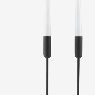 Nến điện | JYSK Askil | paraffin | trắng | bộ 2 chiếc | C18cm