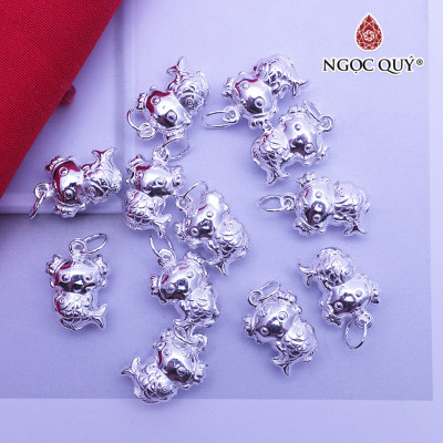 Charm bạc hình tiên cá treo - Ngọc Quý Gemstones