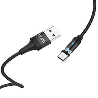 Cáp Sạc Từ Hoco HN-U76 Type-C Đầu nối hợp kim nhôm 1,2m - Hàng Chính Hãng - Giao Ngẫu Nhiên
