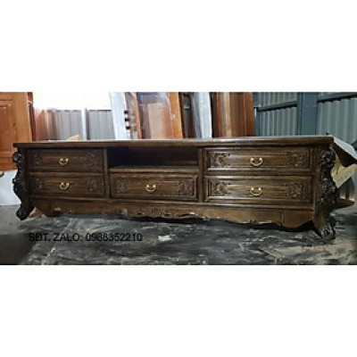 Kệ tivi gỗ sồi đen