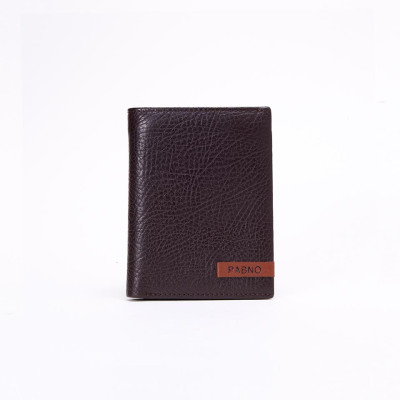 Ví da nam dập nổi logo PABNO VD80 - Ví Đứng