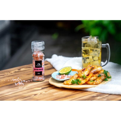 Muối hồng Himalaya dạng chai - ngon hơn cho gia vị - có thể dùng thêm cho spa, dưỡng da, đắp mặt