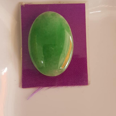 Mặt Lắc Tay Oval Xanh ngọc lớn vừa Dài 34mm x ngang 24mm x dầy 3mm Chất liệu đá ngọc cẩm thạch xanh ngọc bóng tự nhiên đẹp Nữ lên lắc tay vàng đeo đẹp sang lắm món quà tặng Mẹ, tặng vợ người thân yêu ý nghĩa ạ