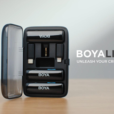 BoyaLink - Micro thu âm không dây 3 trong 1 dành cho Điện Thoại/ Máy Ảnh - Hàng chính hãng