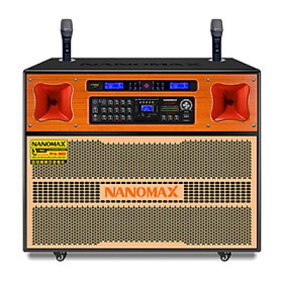 Loa Kéo Điện Bass Đôi Nanomax Pro-903 2000w Bass 40cm x2 16 Sò Karaoke Bluetooth Hàng Chính Hãng