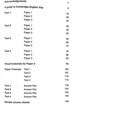 Cambridge English KEY - Key English Test 7 with Answers 