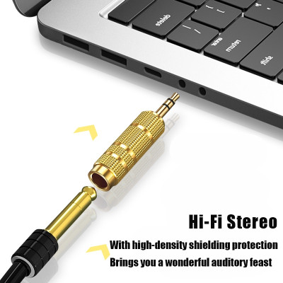 Jack nối chuyển đổi âm thanh hàng chính hãng chuyển từ 6.5mm sang 3.5mm