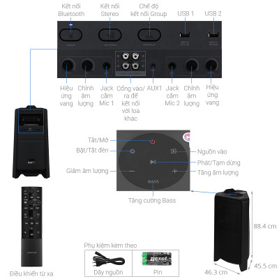 Loa Tháp Samsung MX-T70/XV- Hàng chính hãngg