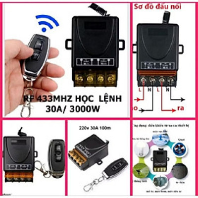1 BỘ ĐIỀU KHIỂN BẬT TẮT CÁC THIẾT BỊ ĐIỆN TỪ XA MÁY BƠM BÓNG ĐÈN THÔNG MINH 