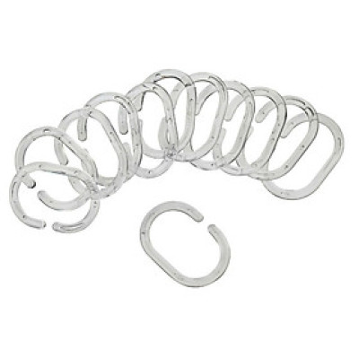 Bộ 12 Móc Treo Rèm Tắm Vara Nhựa Trong Suốt