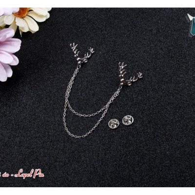 Ghim cài áo dây xích - ghim cài vest cưới